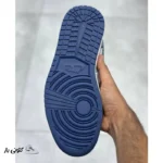 کتونی خارجی زنانه جردن ۱ لو سوپریم سرمه‌ای طوسی Jordan 1 Low Supreme Midnight Navy - تصویر 4