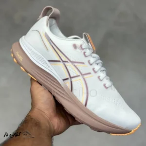 کتونی خارجی مردانه اسیکس ژل کایانو 32 ASICS Gel-Kayano 32 White Orange Glow cream