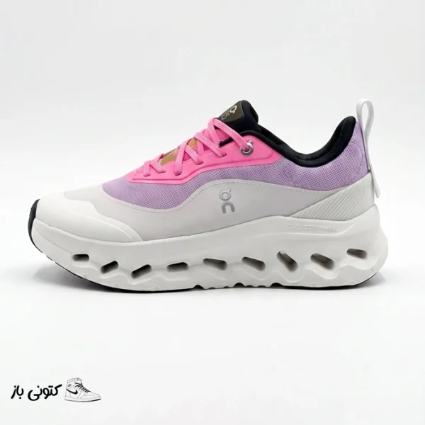 کتونی خارجی زنانه آن رانینگ کلودتیلت سفید بنفش صورتی On Running Cloudtilt 2 LOEWE Pink White