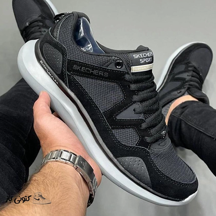 skechers-quantum-flex-country-walker-black-11 کتونی خارجی مردانه اسکیچرز مدل Skechers Quantum Flex – Country Walker