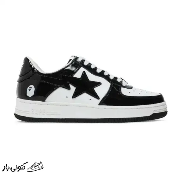 کتونی خارجی یونیسکس بتینگ ایپ بیپ استا مشکی A Bathing Ape Bape Sta Low Black