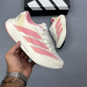 کتونی خارجی زنانه آدیداس آدی زیرو کرم صورتی Adidas Adizero Evo SL