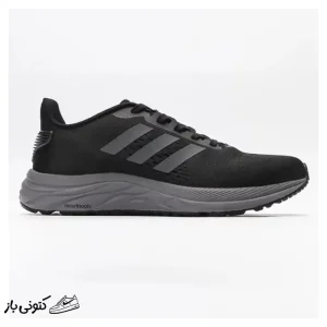کتونی خارجی یونیسکس آدیداس کلود فوم مشکی طوسی Adidas Cloudfoam