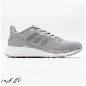کتونی خارجی یونیسکس آدیداس کلود فوم طوسی Adidas Cloudfoam