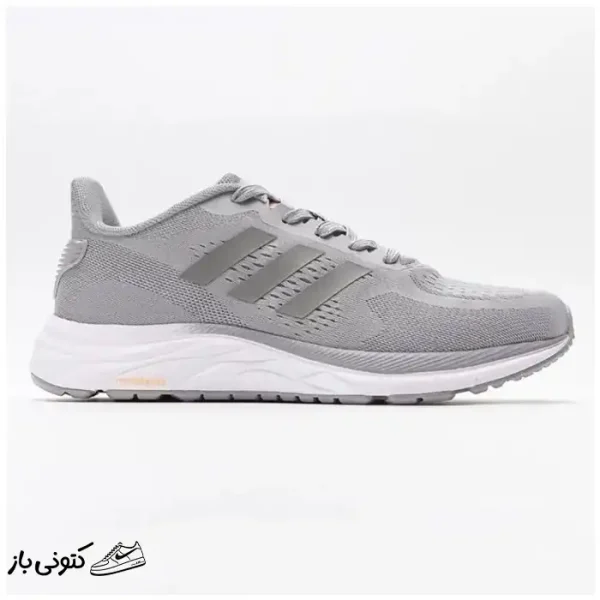 کتونی خارجی یونیسکس آدیداس کلود فوم طوسی Adidas Cloudfoam