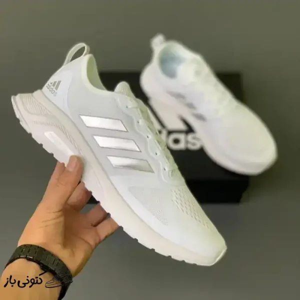 کتونی خارجی یونیسکس آدیداس کلود فوم سفید Adidas Cloudfoam