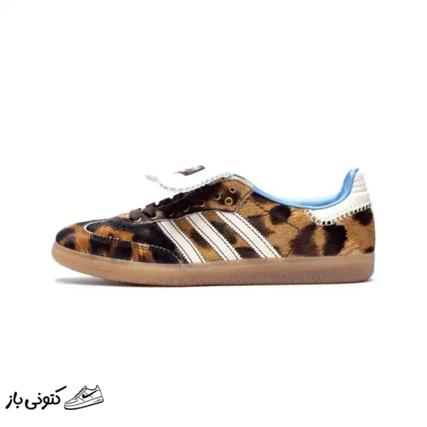 کتونی خارجی زنانه آدیداس سامبا پلنگى Adidas Samba Pony Wales Bonner Leopard