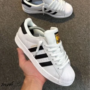 کتونی خارجی یونیسکس آدیداس سوپر استار سیاه سفید adidas super star
