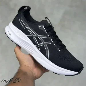 کتونی خارجی یونیسکس اسیکس ژل کایانو 32 مشکی سفید ASICS Gel-Kayano 32 Black White