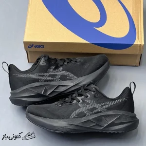 کتونی خارجی زنانه اسیکس نوابلاست 5 مشکی خاکستری ASICS Novablast 5 Black Carrier Grey