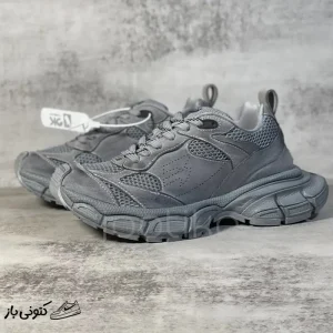 کتونی خارجی مردانه بالنسیاگا Balenciaga 3XL Suede Distressed طوسی