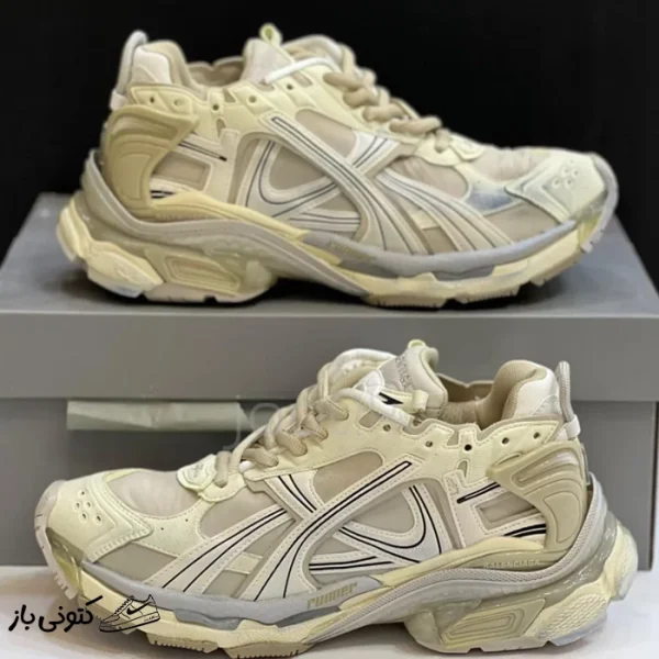 کتونی خارجی مردانه  بالنسیاگا رانر بژ Balenciaga Runner Beige