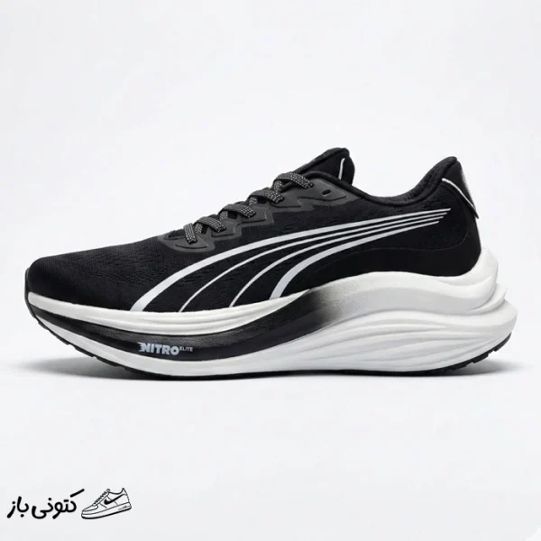 کتونی خارجی مردانه پوما مگ مکس نیترو مشکی سفید PUMA MagMax Nitro Black White 310088-01