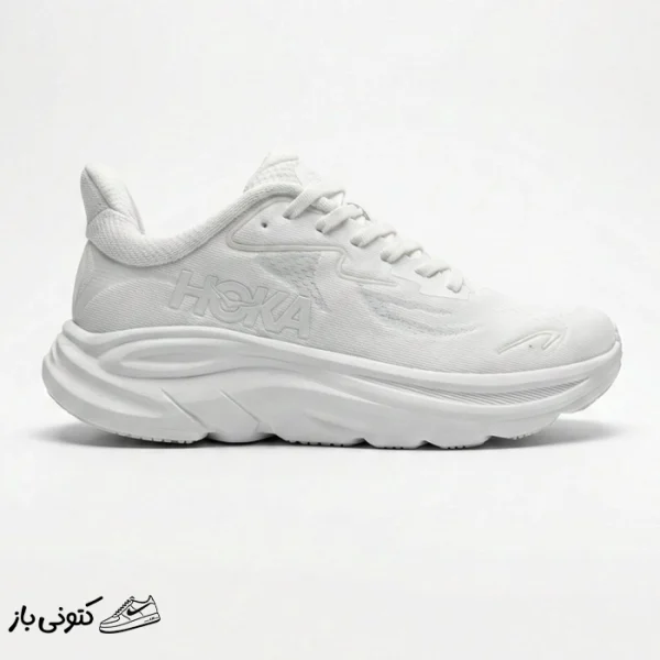 کتونی خارجی یونیسکس هوکا کلیفتون 10 سفید Hoka Clifton 10 White 1162031-WWH