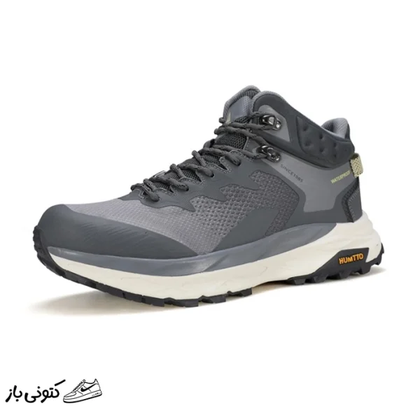 کتونی خارجی کوهنوردی مردانه هامتو طوسی مدل HUMTTO 260987A humtoo grey boots for men