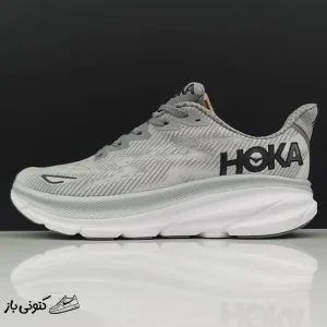 کتونی خارجی مردانه هوکا کلیفتون 9 خاکستری Hoka Clifton 9 Harbor Mist