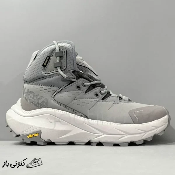 کتونی خارجی مردانه کوهنوردی هوکا گورتکس Hoka Kaha 2 High GTX خاکستری