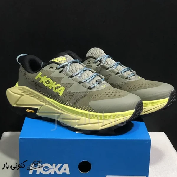 کتونی خارجی زنانه هوکا اسکای لاین فلوت ایکس Hoka Skyline Float X Olive Haze Celery Root