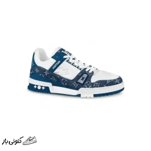 کتونی خارجی یونیسکس لویی ویتون ترینر آبی Louis Vuitton LV Trainer