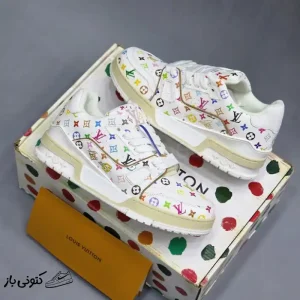 کتونی خارجی مردانه لویی ویتون ترینر سفید LV x TM – Louis Vuitton Trainer