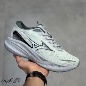 کتونی خارجی مردانه میزانو استرو پلاس سبز نقره‌ای Mizuno Astro Plus Silver Green