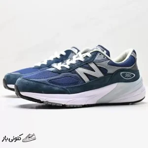کتونی خارجی مردانه نیوبالانس New Balance 990v6 MiUSA Navy Grey سرمه ای