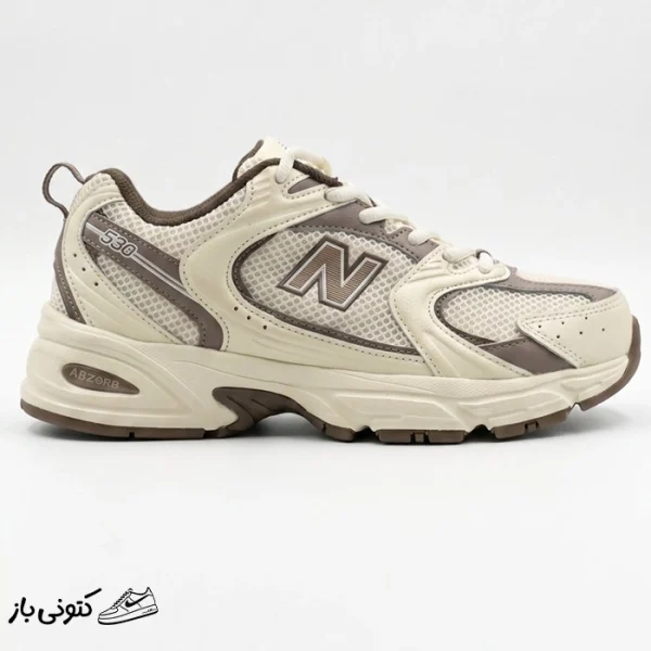 کتونی خارجی زنانه نیوبالانس 530 کرم شکلاتی New Balance MR530ASM