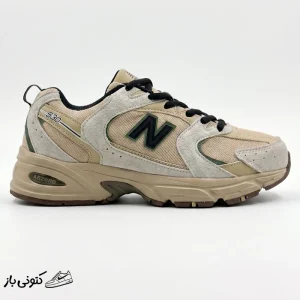 کتونی خارجی زنانه نیوبالانس 530 کرم بژ مشکی New Balance MR530SND