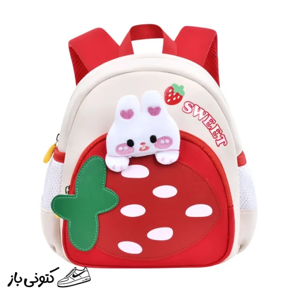 کیف بچه گانه کوله پشتی توت فرنگی اولنگ 6182