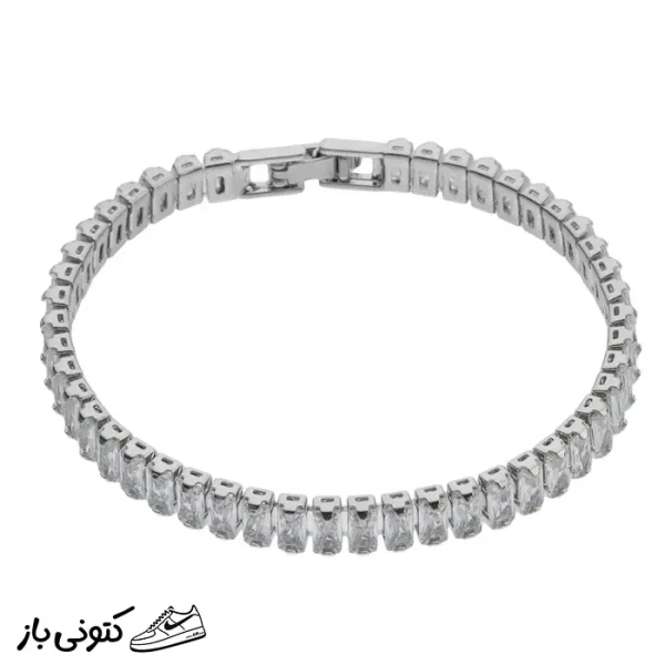 دستبند زنانه استیل مدل تنیسی کد 1