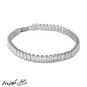 دستبند زنانه استیل طرح تنیسی کد 4