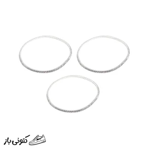 دستبند زنانه بندی استیل مدل تنیسی کشی بسته 3 عددی