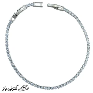 دستبند زنانه ژوپینگ مدل تنیسی با روکش طلا کد 14
