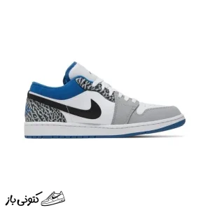 کتونی خارجی یونیسکس جردن  وان آبی Jordan 1 Low SE True Blue